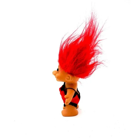 Vintage Troll Doll Red Hair Heart Swimsuit Toy Collectible Sexy Lingerie Gift - Picture 5 of 9